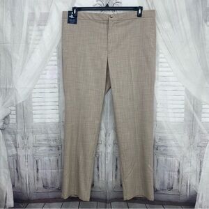 Hart Schaffner Marx Pants Size 42x32 Beige Tan Dress Straight Flat Drawstring